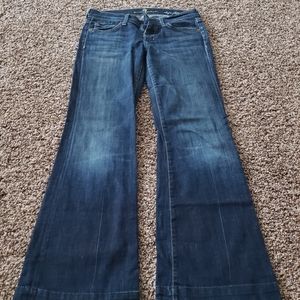 7 For All Mankind Womens dojo flip flop jeans